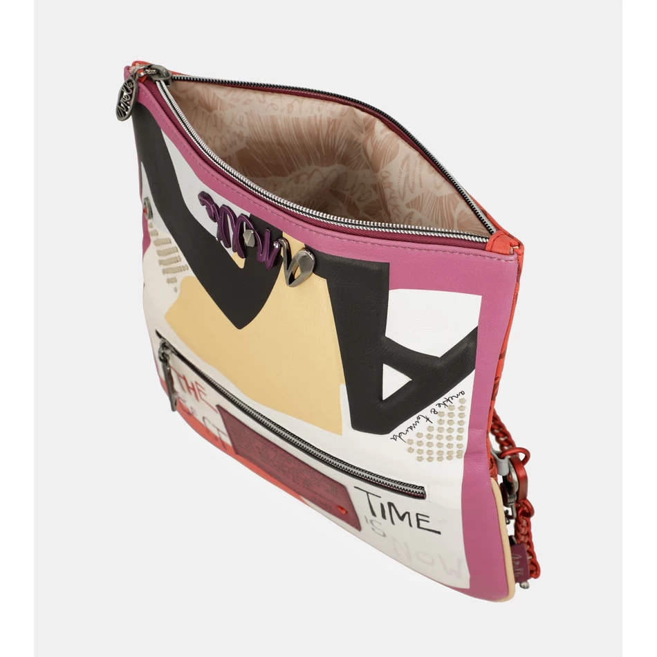 Anekke Modna Torbica Za čez Ramo S Kovinskim Ročajem