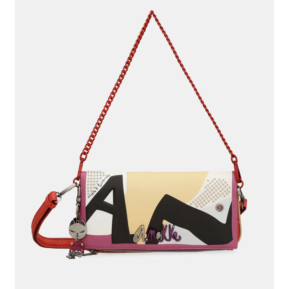 Anekke Modna Torbica Za čez Ramo S Kovinskim Ročajem