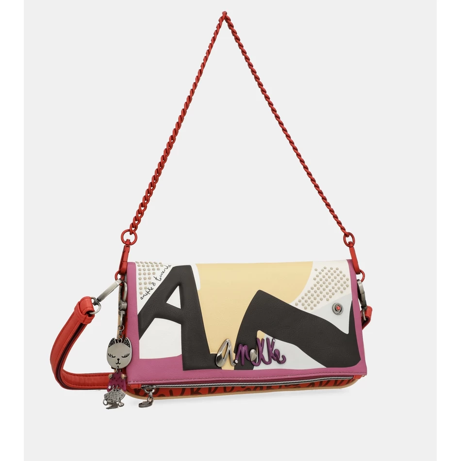 Anekke Modna Torbica Za čez Ramo S Kovinskim Ročajem