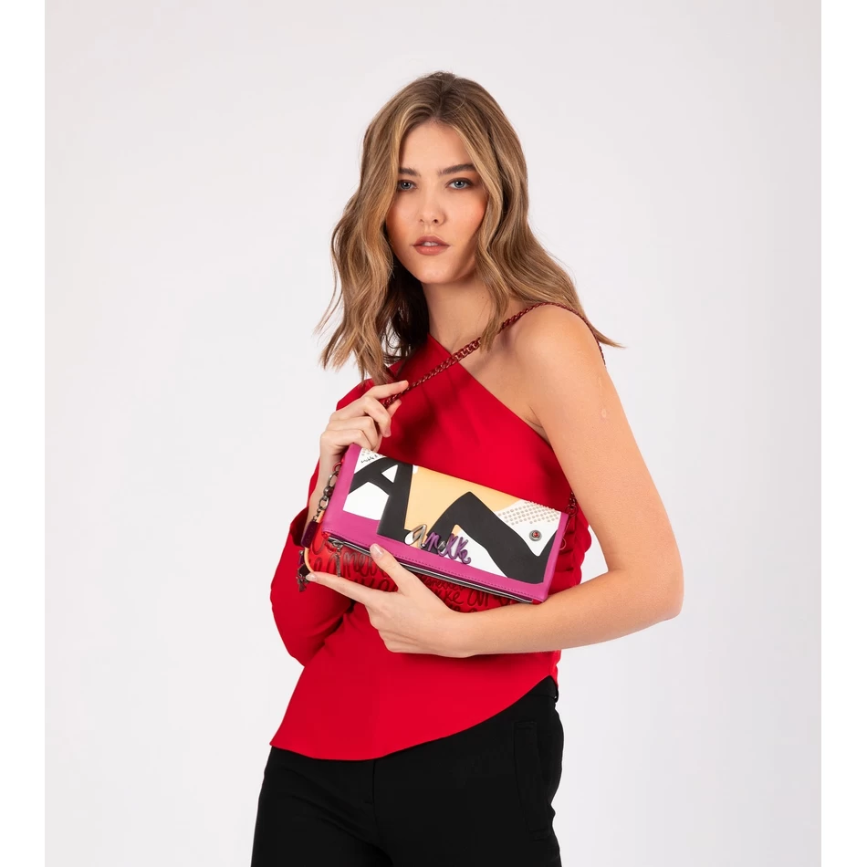 Anekke Modna Torbica Za čez Ramo S Kovinskim Ročajem