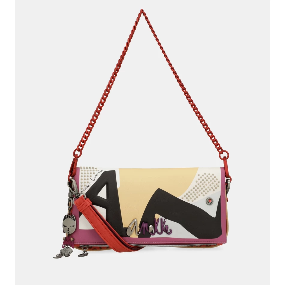 Anekke Modna Torbica Za čez Ramo S Kovinskim Ročajem