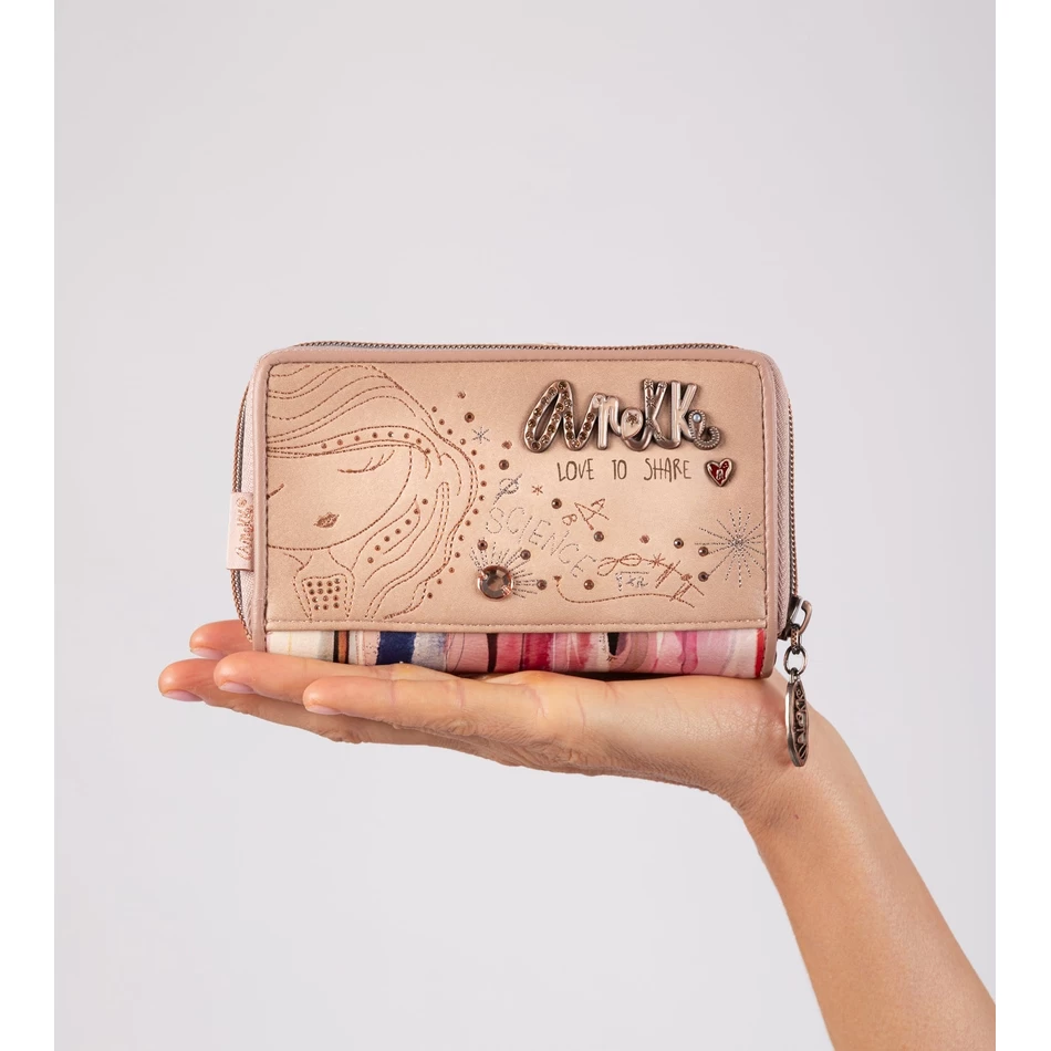 Anekke Studio Nude Medium Rfid Maciņš