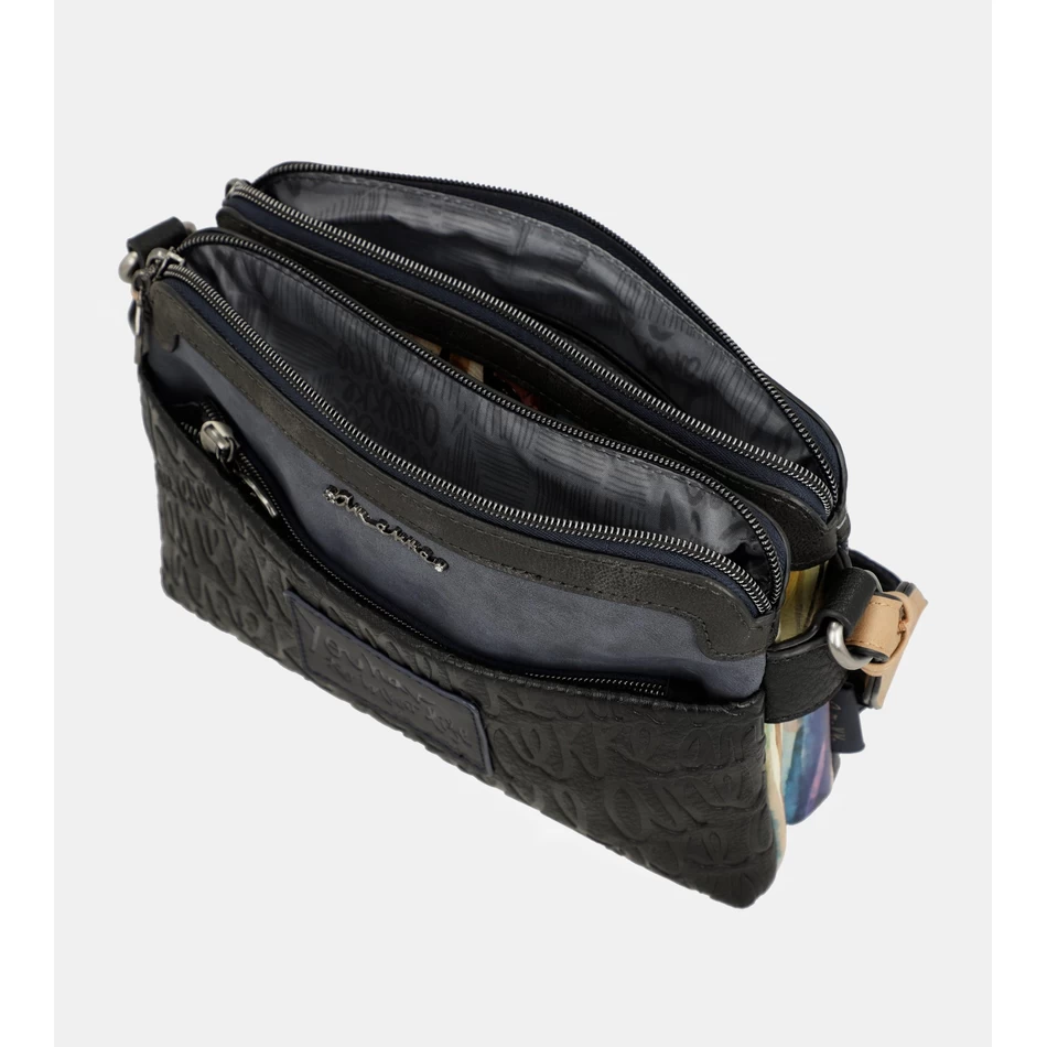 Anekke Studio Navy Blue 2-komorová Crossbody Kabelka