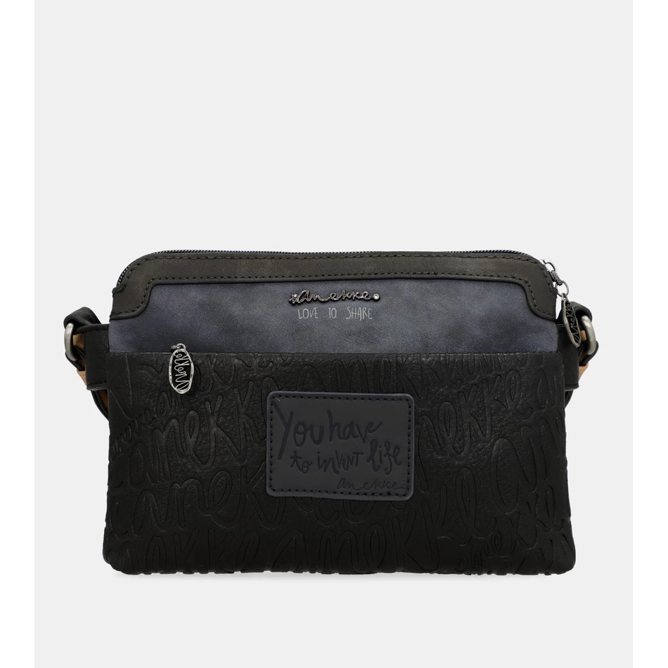 Anekke Studio Navy Blue 2-komorová Crossbody Kabelka