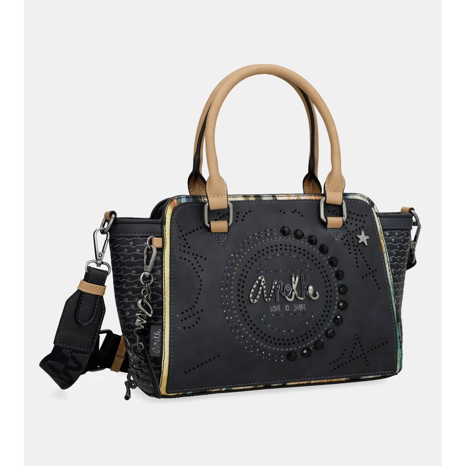 Anekke Studio тъмносиня чанта за боулинг