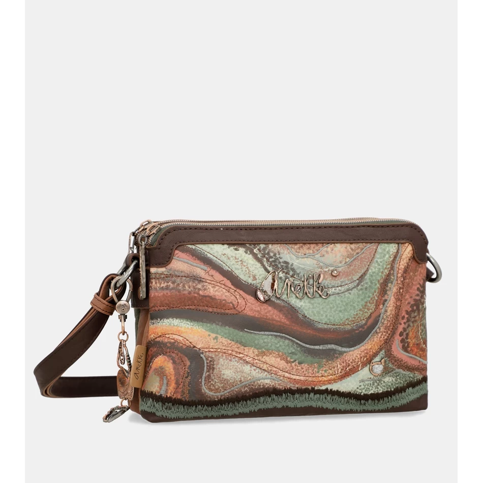 Anekke Ulompi 2-osastoinen Crossbody-laukku