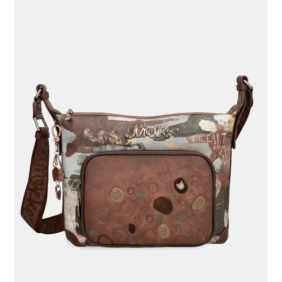 Anekke Utvendig Crossbody Stor Bag Med Lommer