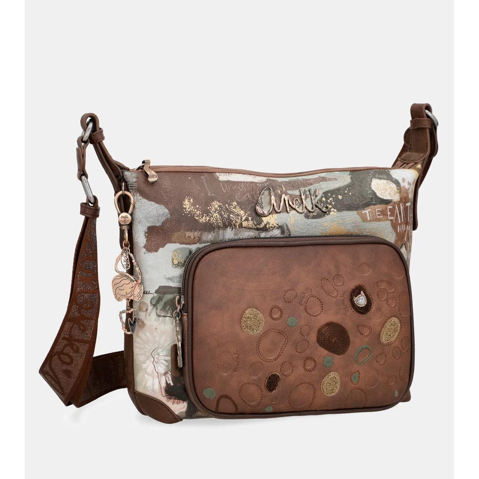 Anekke Välimine Crossbody Suur Taskutega Kott