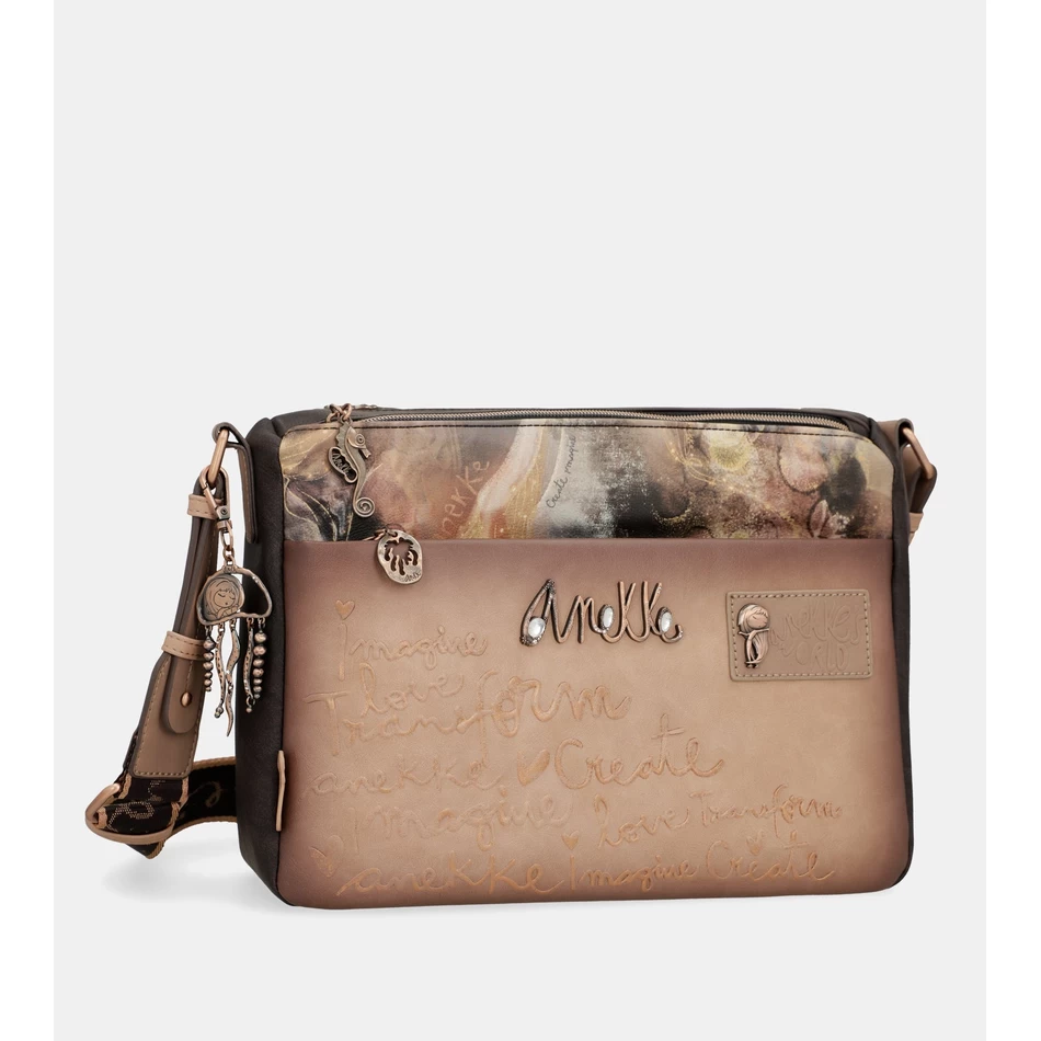 حقيبة كروس متوسطة الحجم من Anekke Land بقسمين