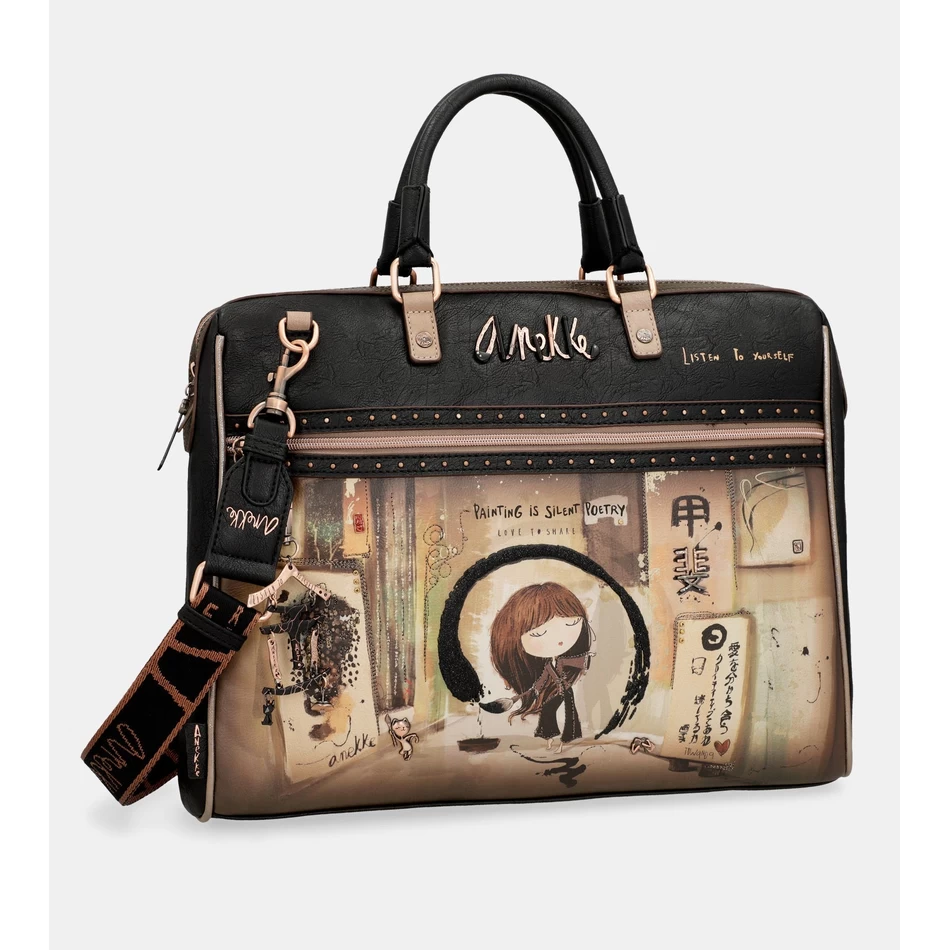 Anekke Shōen black briefcase