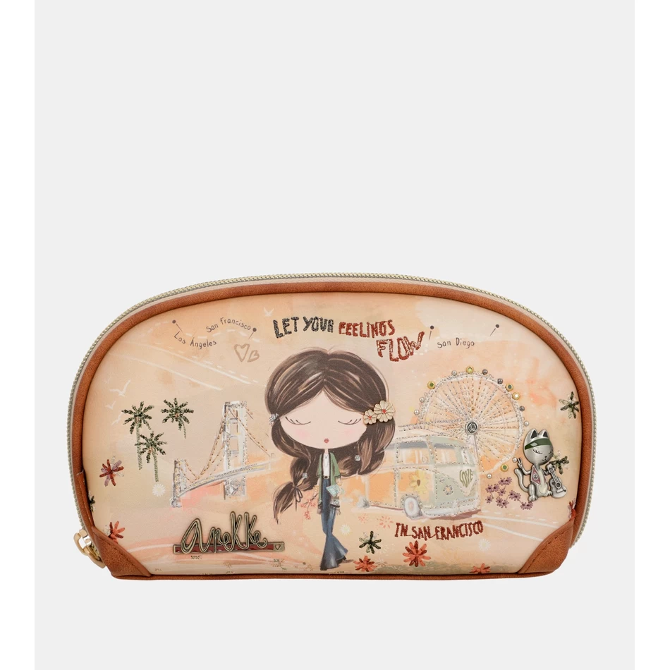 Anekke Peace & Love Camel Rfid Holdall Taske