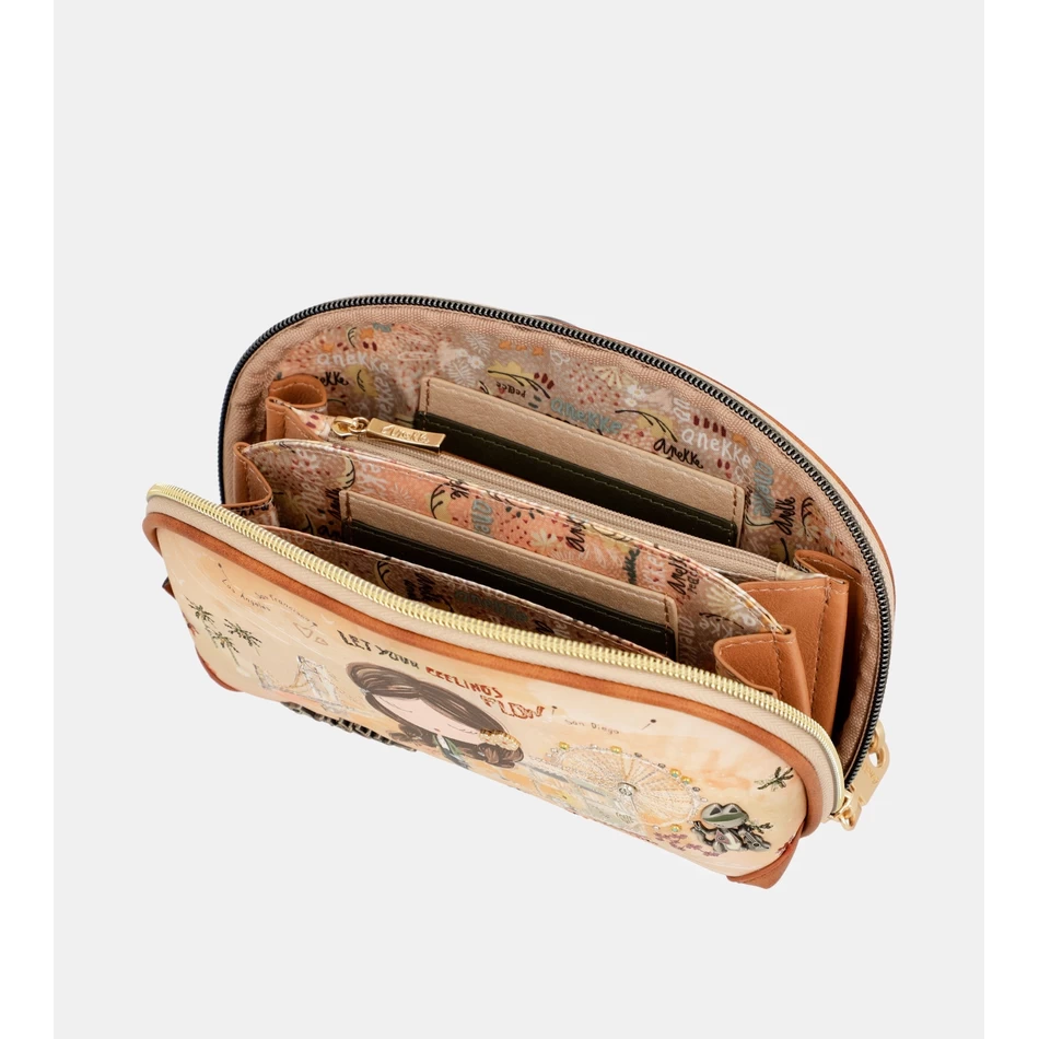 Anekke Peace & Love Camel Rfid Holdall Taske