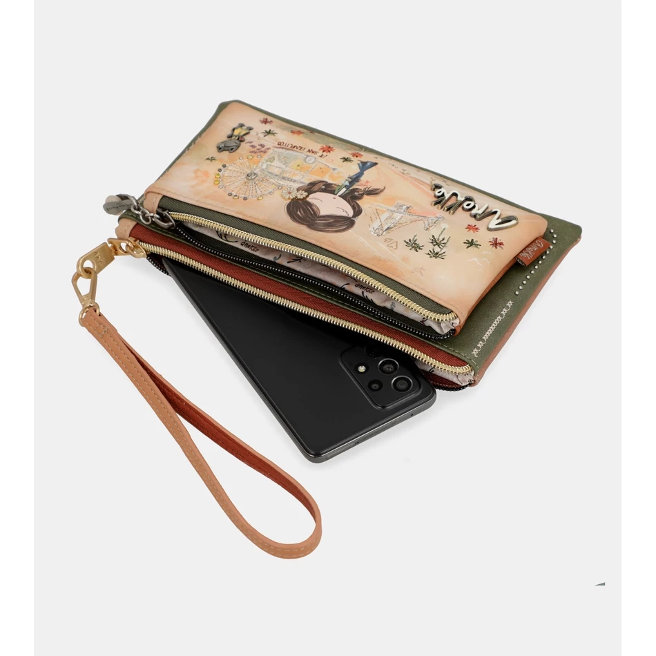 Anekke Anekke السلام والحب محفظة الجمل Rfid