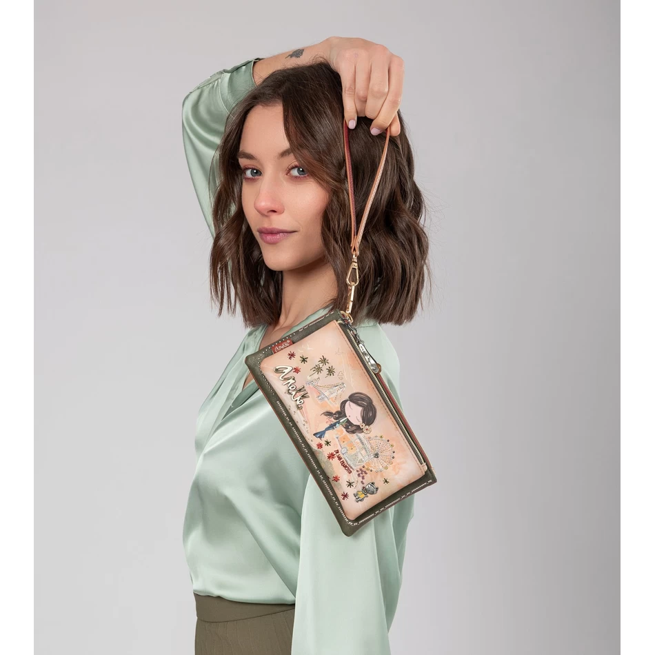 Anekke Anekke السلام والحب محفظة الجمل Rfid