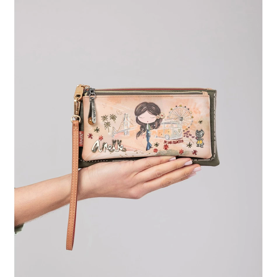 Anekke Anekke السلام والحب محفظة الجمل Rfid