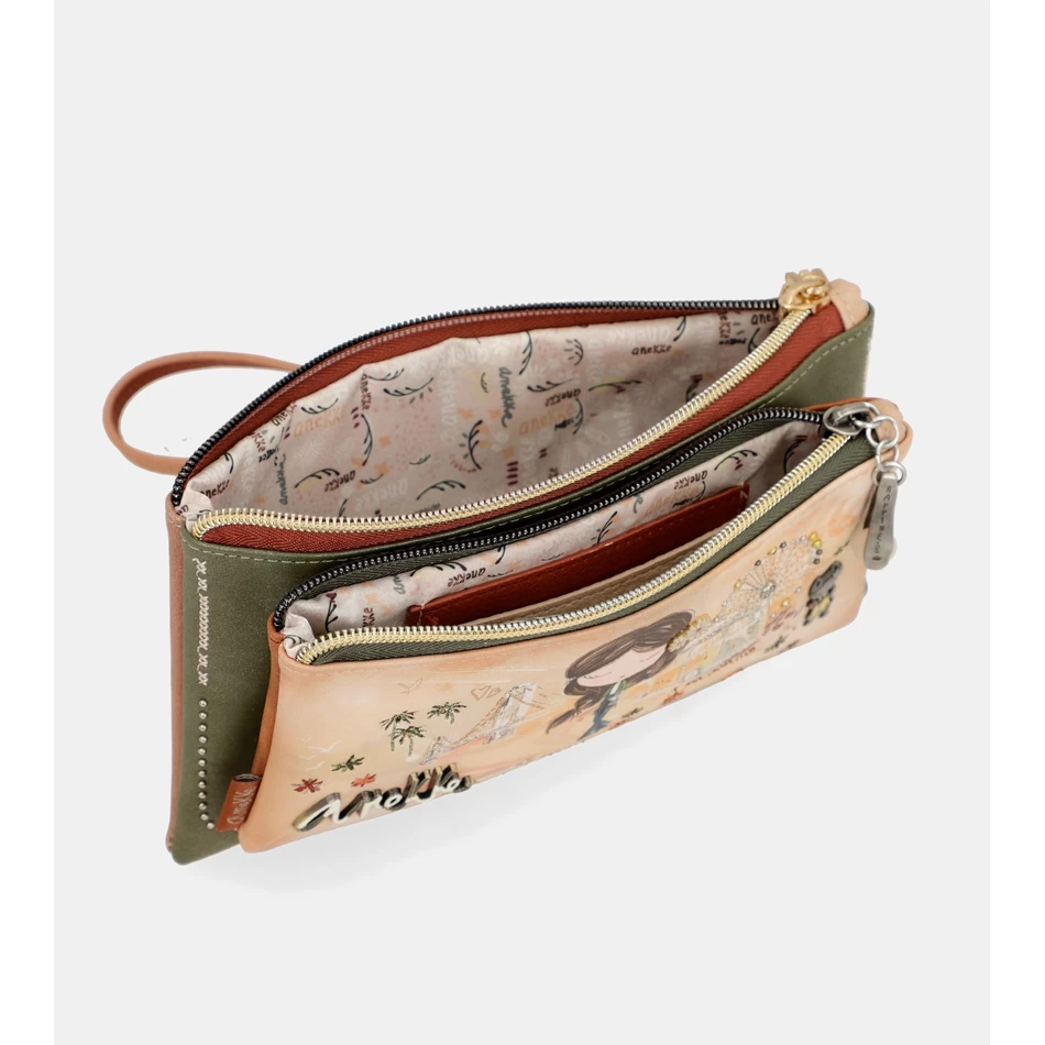 Anekke Anekke السلام والحب محفظة الجمل Rfid