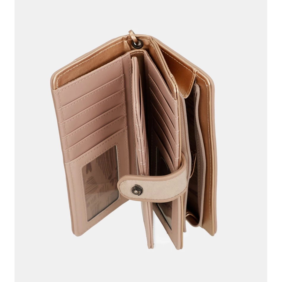 محفظة Anekke Studio عارية كبيرة الحجم بتقنية تحديد الهوية بموجات الراديو