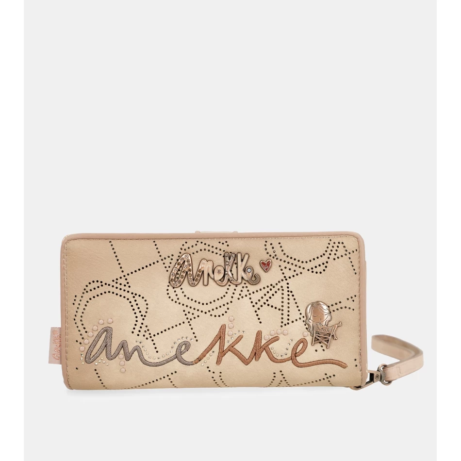 محفظة Anekke Studio عارية كبيرة الحجم بتقنية تحديد الهوية بموجات الراديو