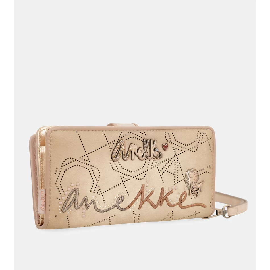 محفظة Anekke Studio عارية كبيرة الحجم بتقنية تحديد الهوية بموجات الراديو