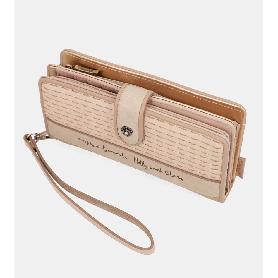 محفظة Anekke Studio عارية كبيرة الحجم بتقنية تحديد الهوية بموجات الراديو