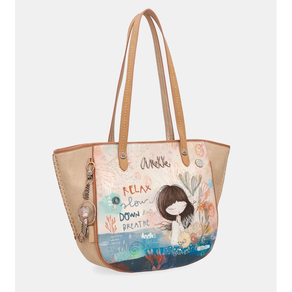 Tas Pembelanja Oval Mediterania Anekke