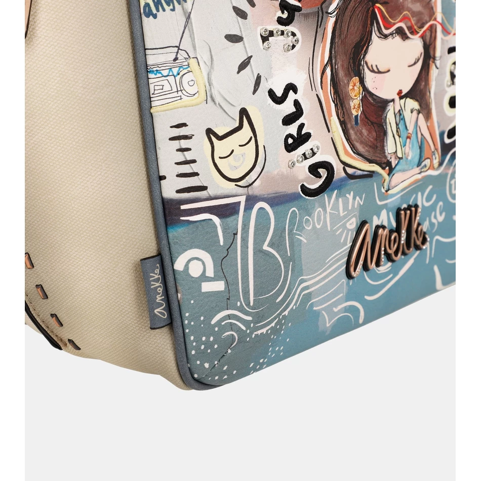 Anekke Sjov & Musik Oval Shopper Taske