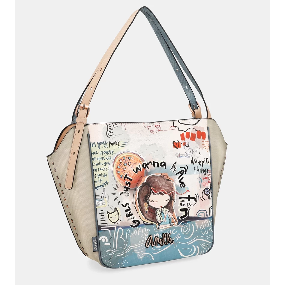 Anekke Fun & Music Oval Shopper bag