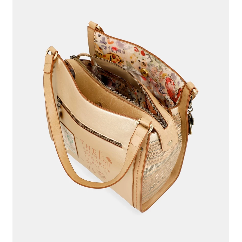 Anekke Nature Pachamama Golden Crossbody Taske Anekke