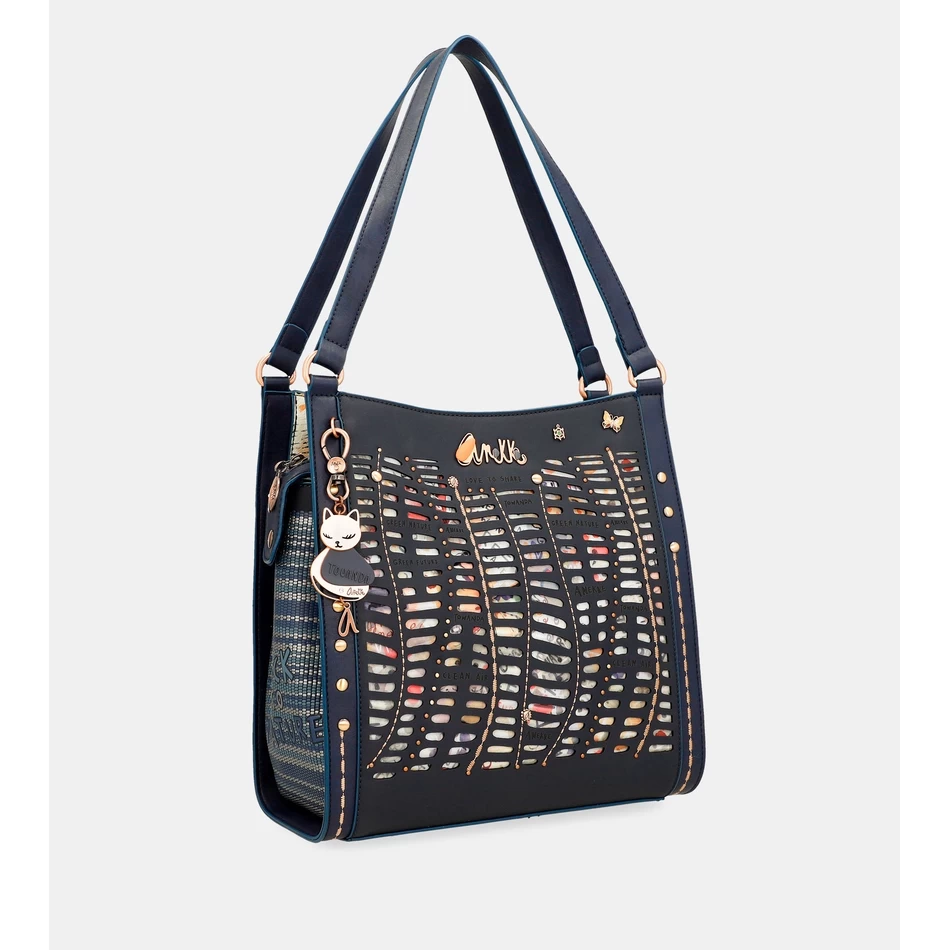 Tas Selempang Anekke Natural Pachamama Biru Tua