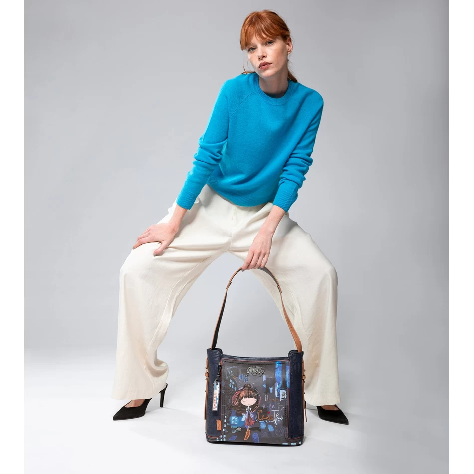 תיק כתף גדול עכשווי Anekke