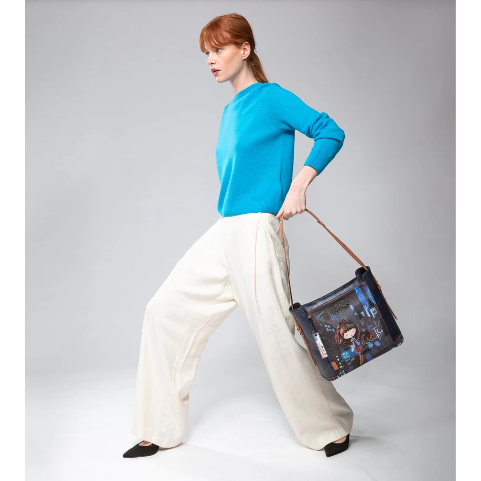 תיק כתף גדול עכשווי Anekke