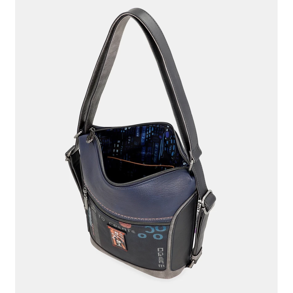 Anekke Kyomu Shoulder Bag Convertible Into A Kyomu Backpack