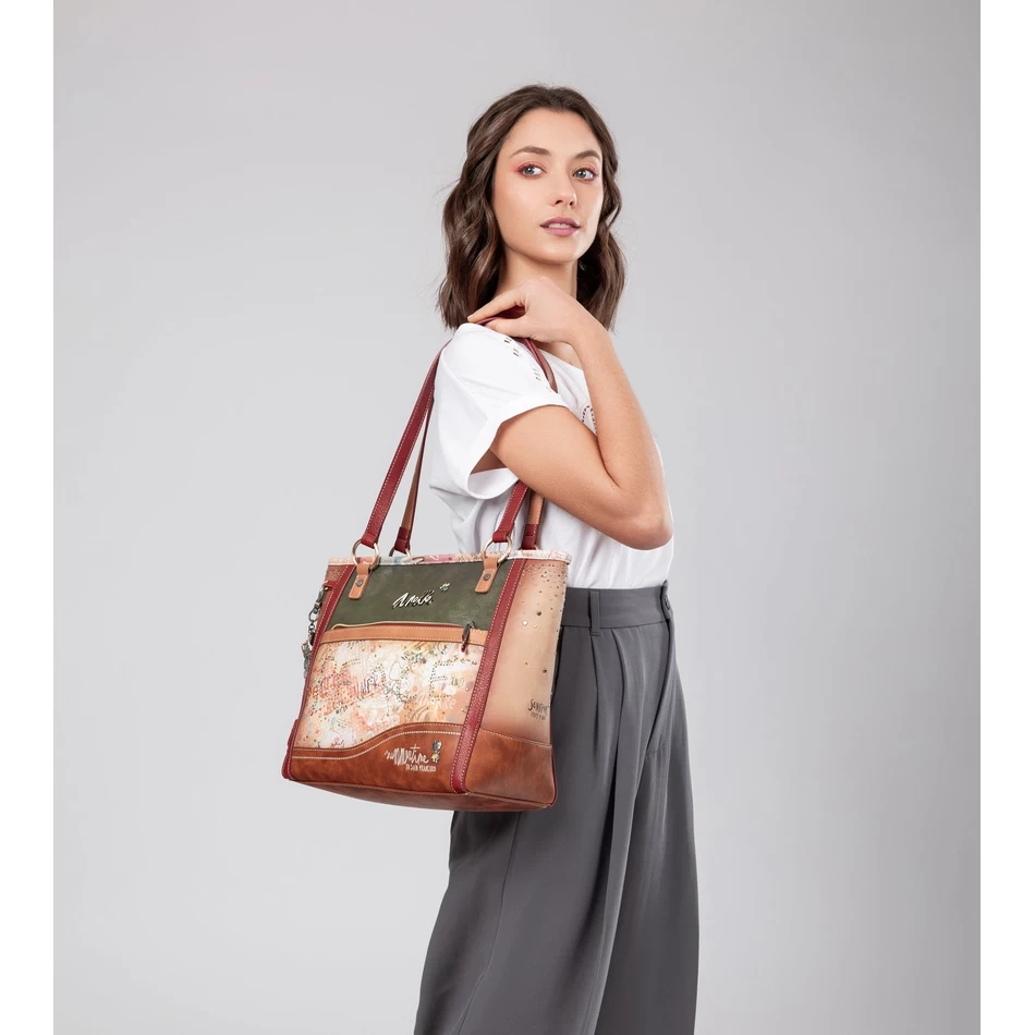 Tas Bahu Besar Bunga Anekke