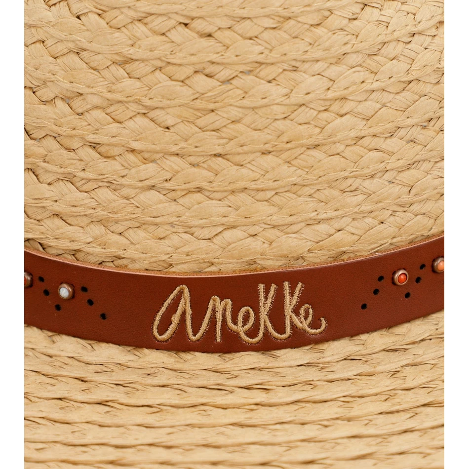 Anekke Cappello In Rafia Tostata