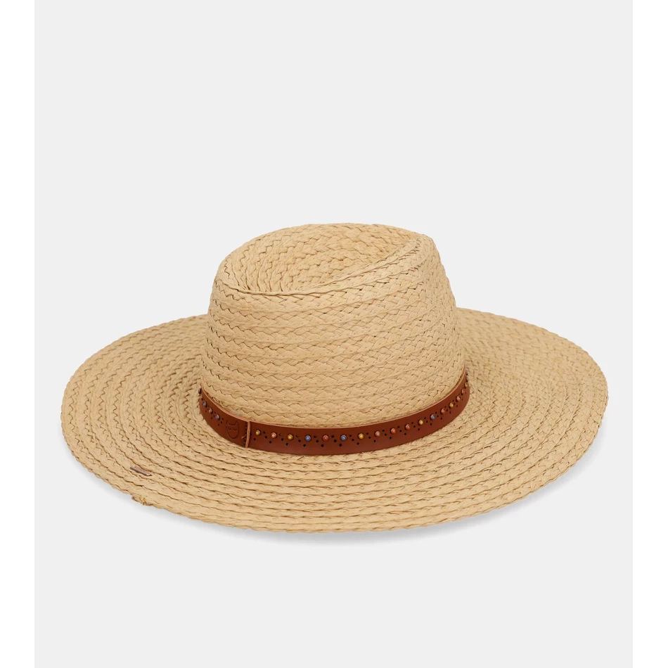 Anekke Cappello In Rafia Tostata
