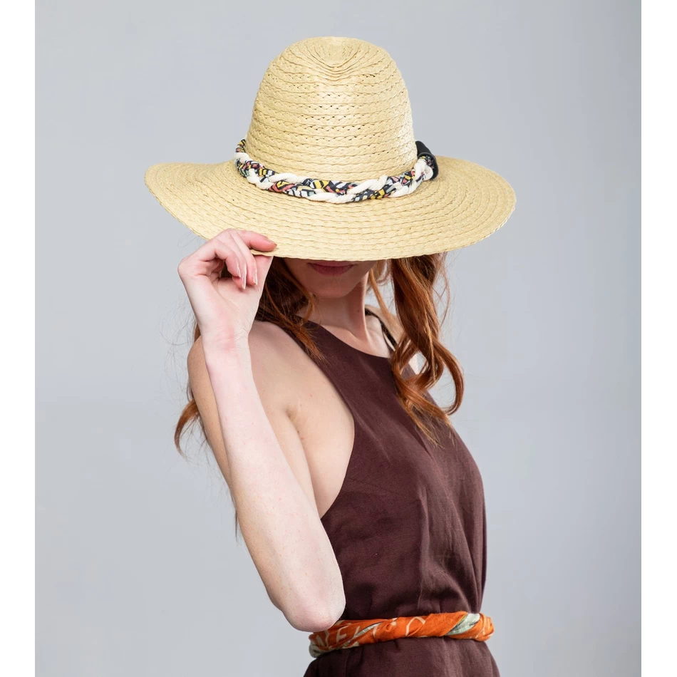 Cappello In Rafia Anekke, Marrone