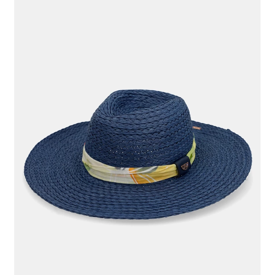 Anekke Navy blue raffia hat