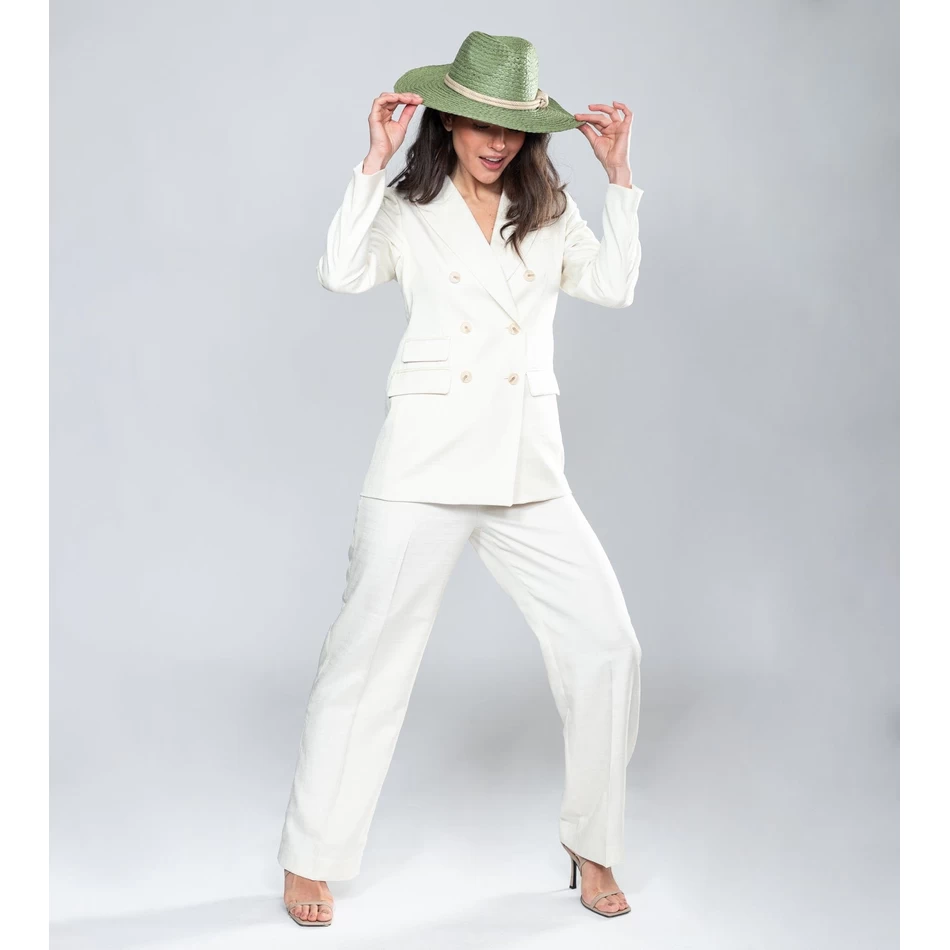 Anekke Groene Raffia Hoed