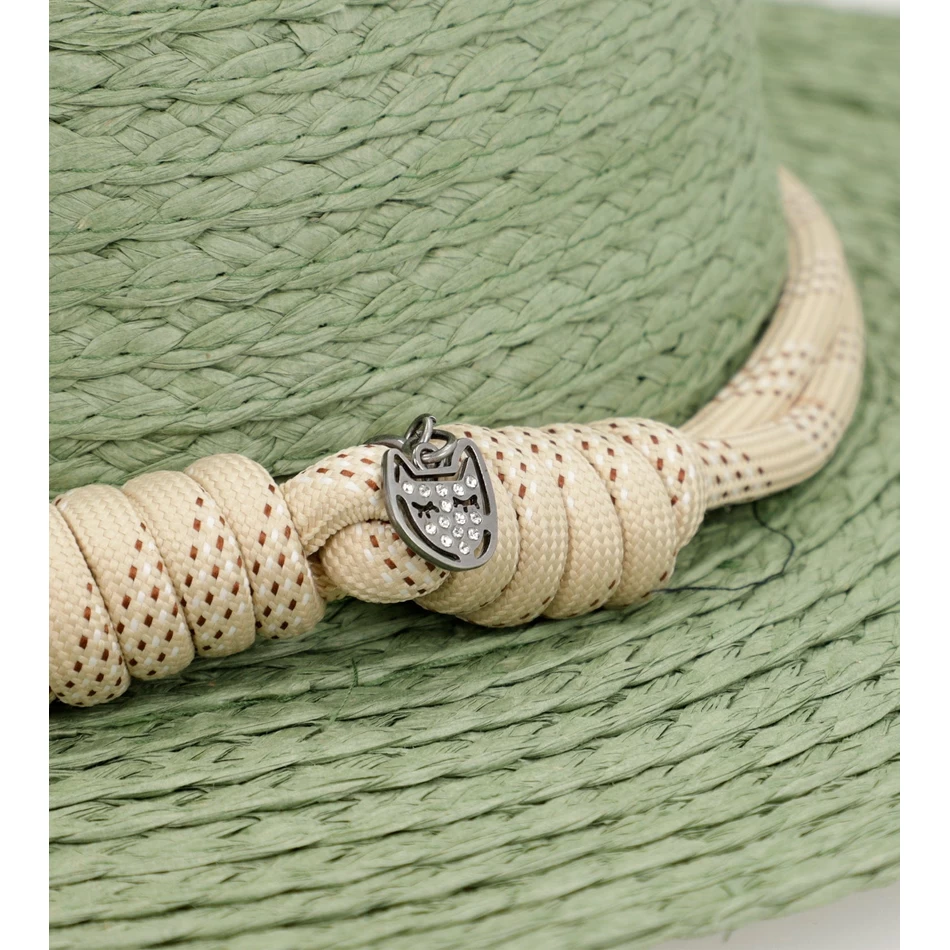 Anekke Groene Raffia Hoed