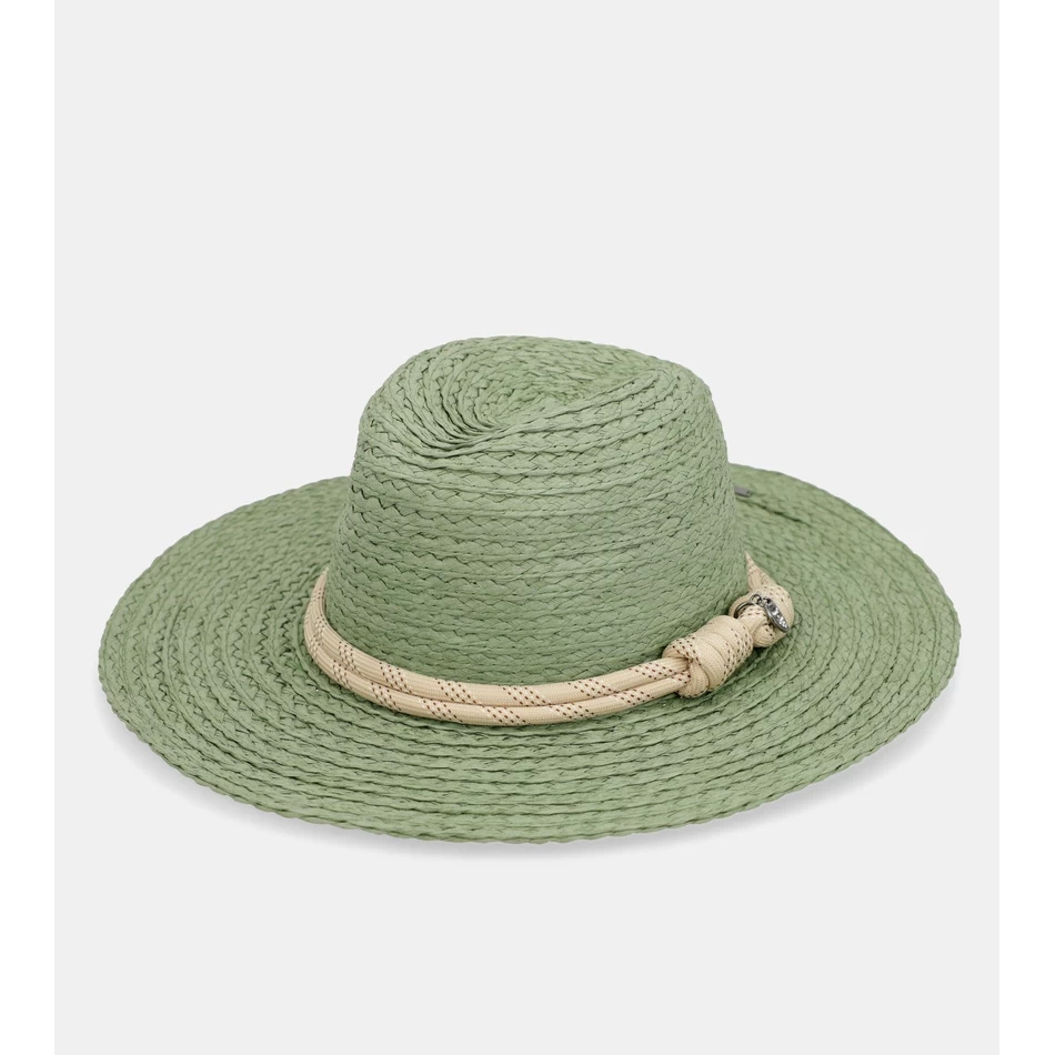 Anekke Green raffia hat