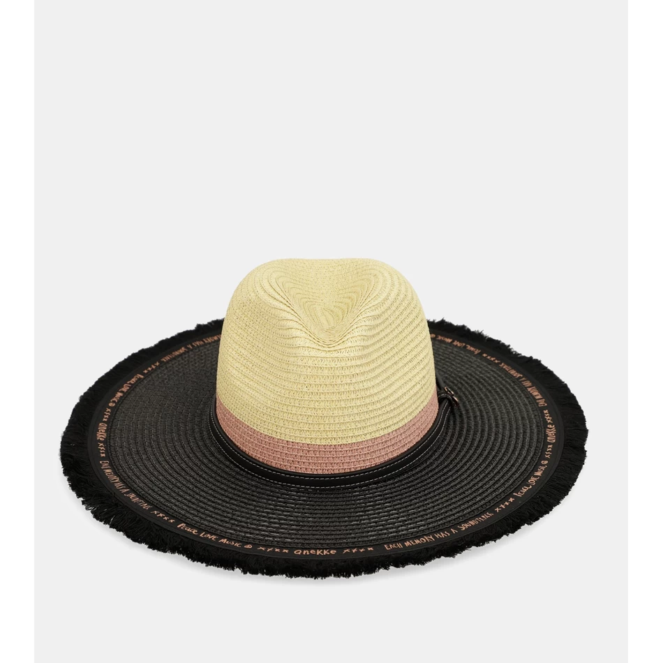 Anekke Cappello In Rafia A Contrasto