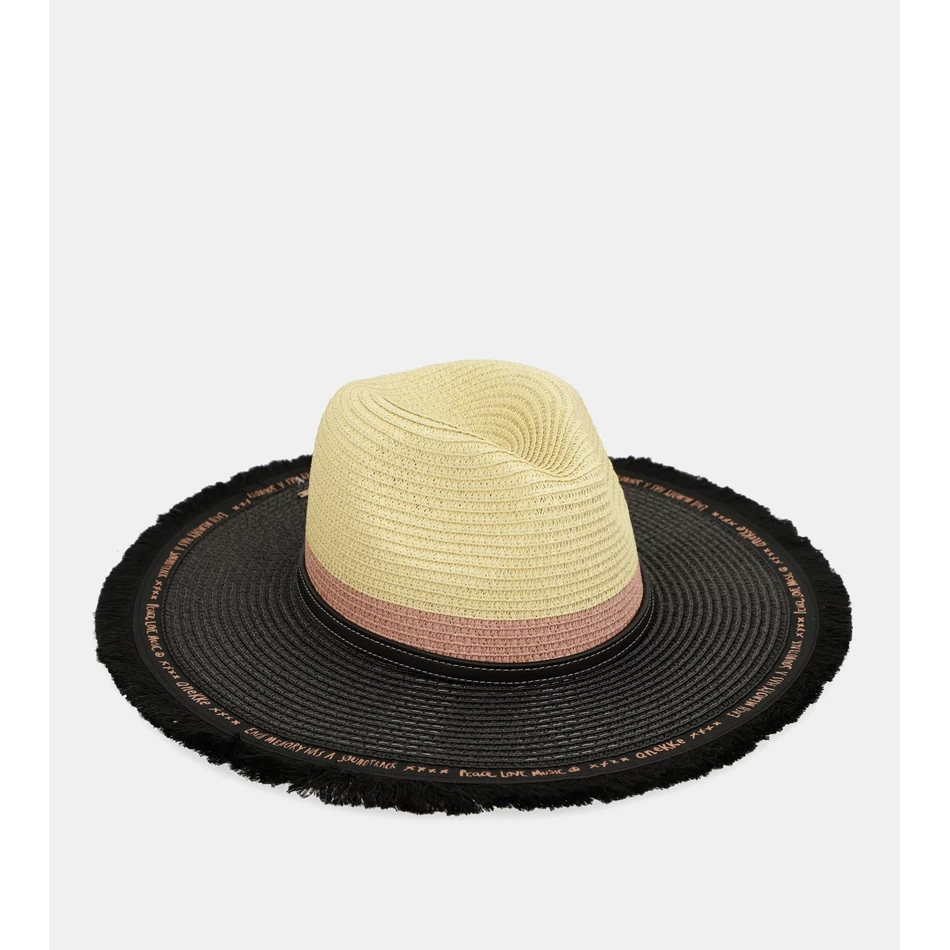 Anekke Contrast raffia hat