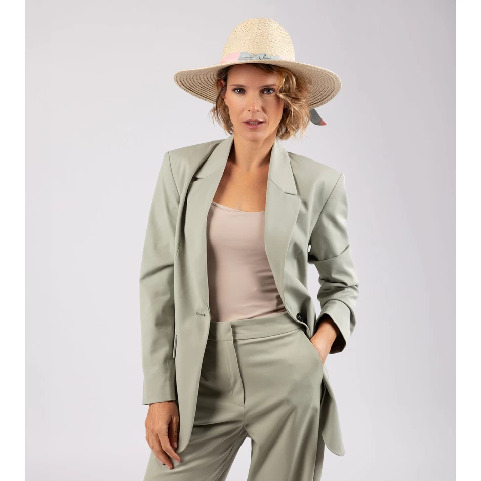 Anekke Ecru raffia hat