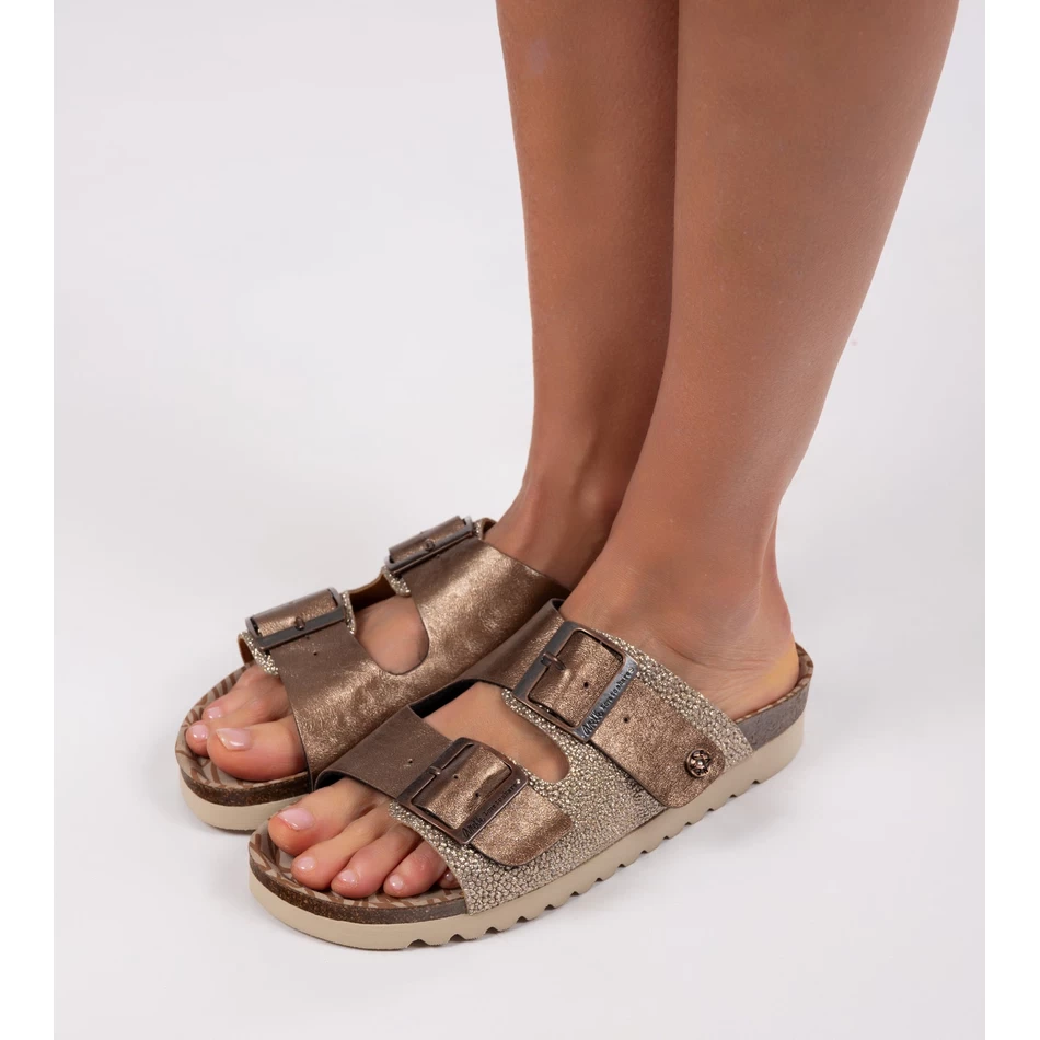 סנדלי ביו ברונזה של Anekke לנשים