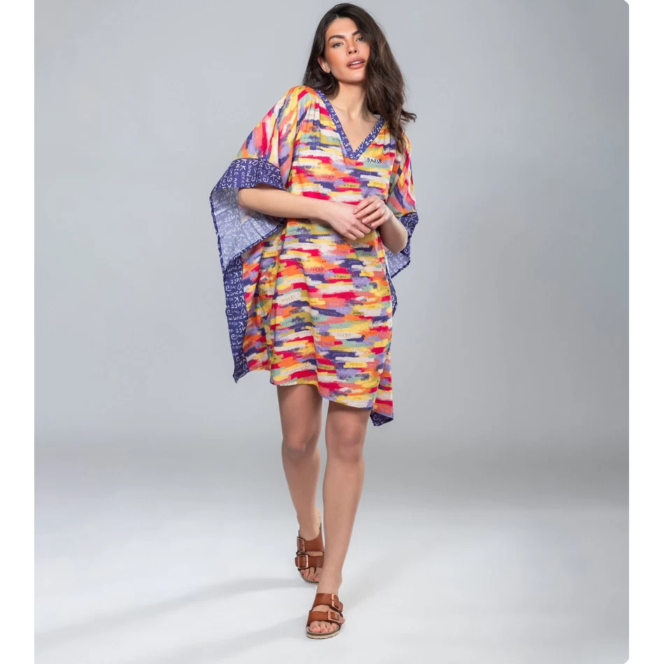 قفطان بطباعة أنيكي كين