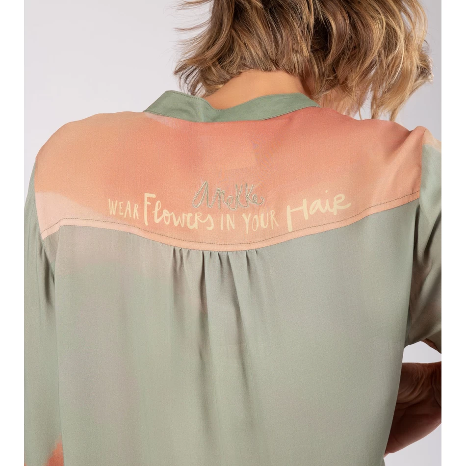 Gaun Kemeja Sinar Matahari Anekke