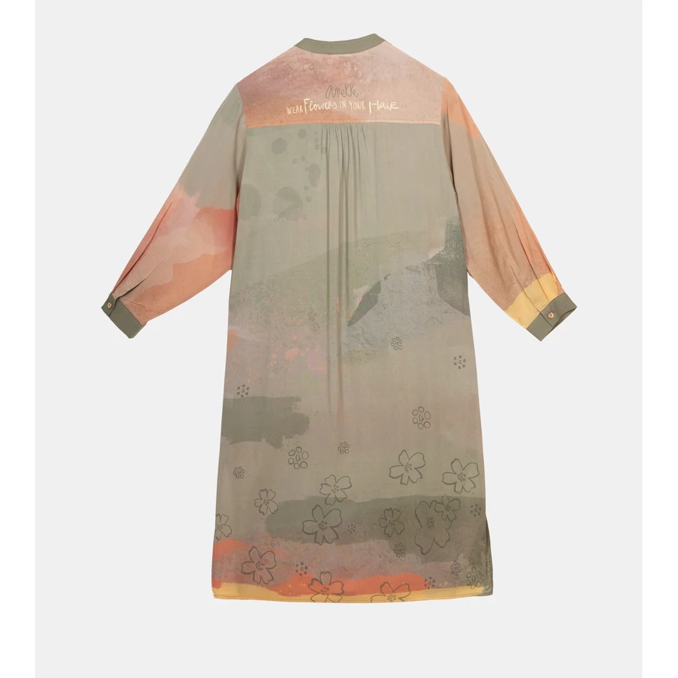 Gaun Kemeja Sinar Matahari Anekke