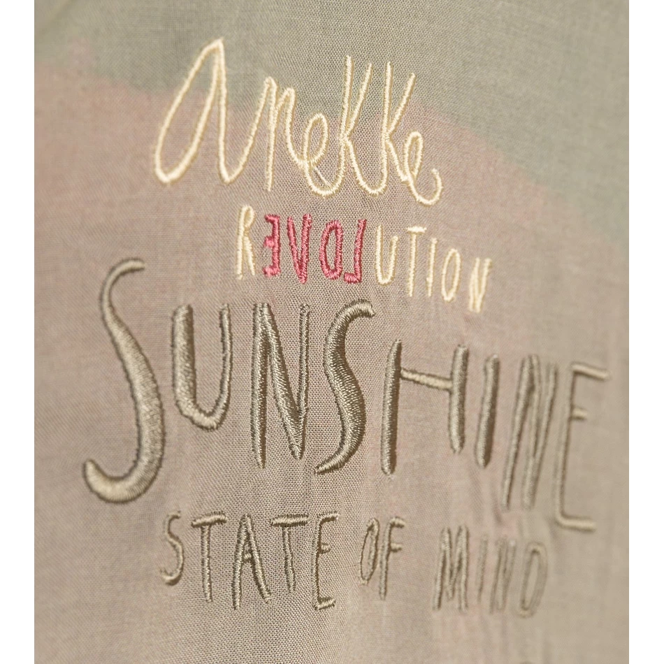 Gaun Kemeja Sinar Matahari Anekke