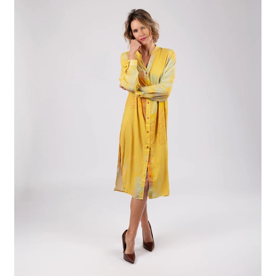 Baju Kemeja Kuning Anekke