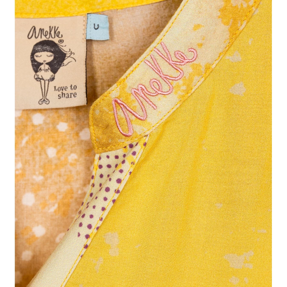 Baju Kemeja Kuning Anekke